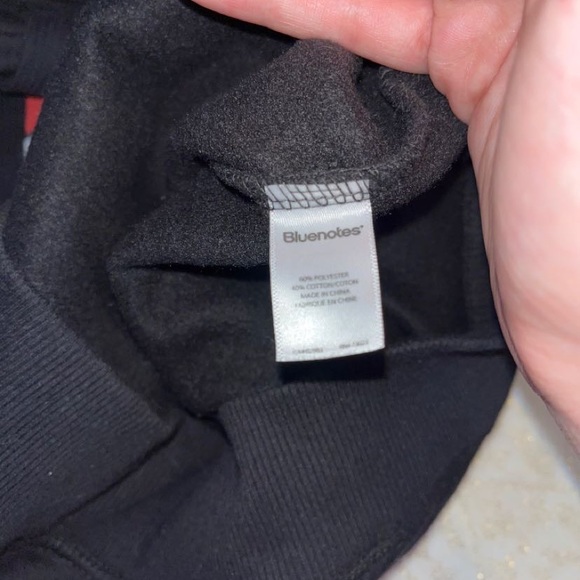 Black with leopard print rolling stones hoodie, Size XS, Lightly worn - Picture 4 of 5